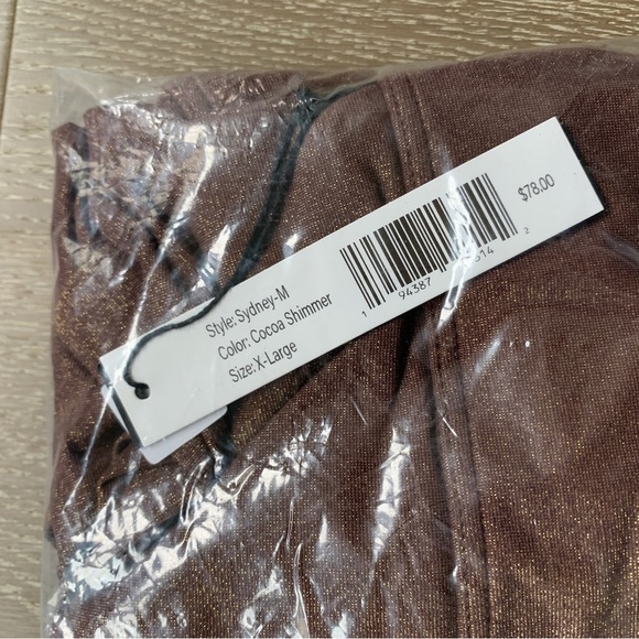 Max Swim Sydney cocoa shimmer bikini bottoms - Picture 6 of 6